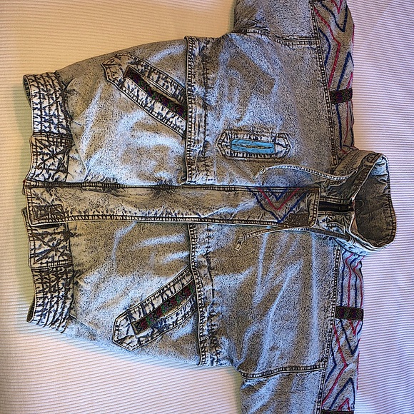 Learsi Other - Rare Vintage 💎 Acid Wash Bomber Jacket 80’s 90’s Style EUC